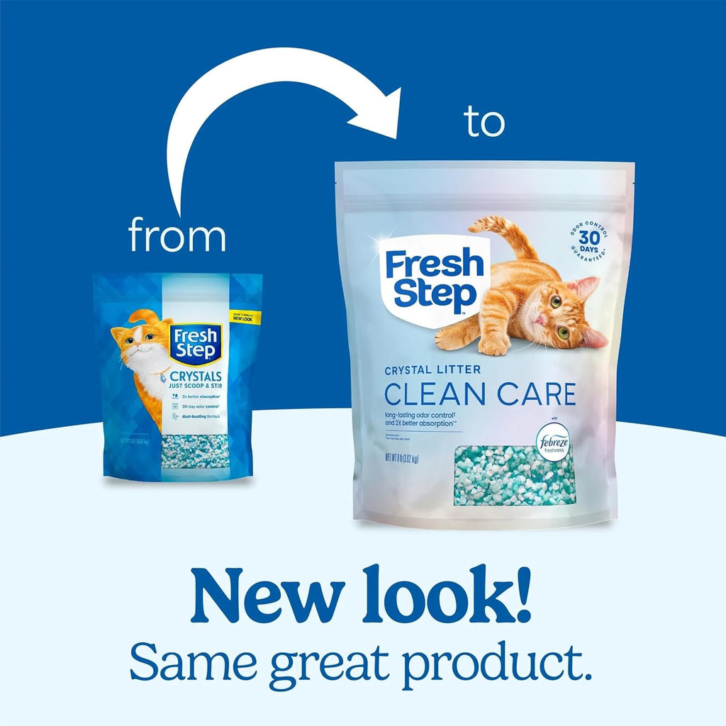 Fresh Step Clean Care Crystal Cat Litter, 8 lb., 2 Pk
