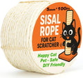 White Sisal Rope for Cat Tree and Scratching Post 5mm 1/5 Inch, 100 Feet