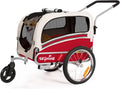 2 in 1 Pet Bicycle Trailer with a 6" Stroller Wheel Suitable for Small and Medium Dogs, Carrier Up to 66/88 LBS, Easy Fo