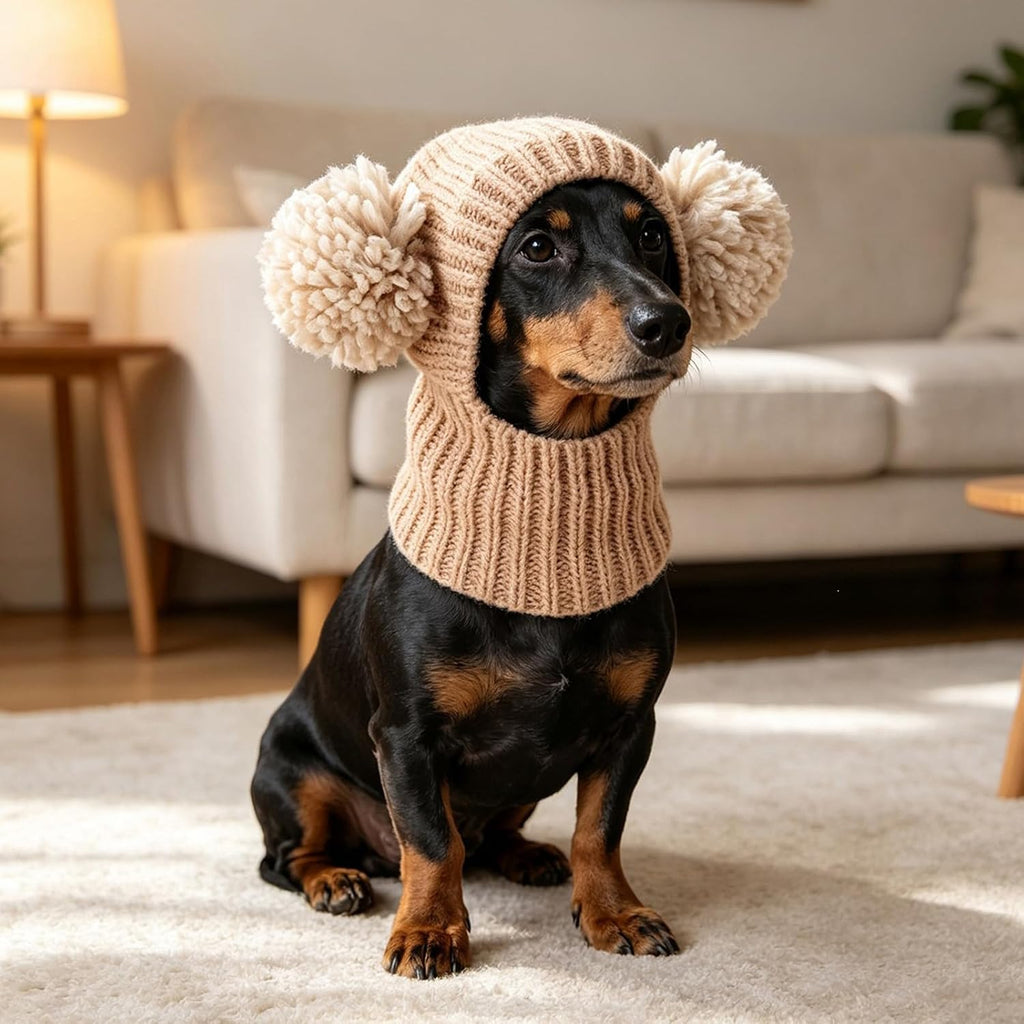 Pet Hat with Integrated Neck Cover for Cats and Small, M, B M