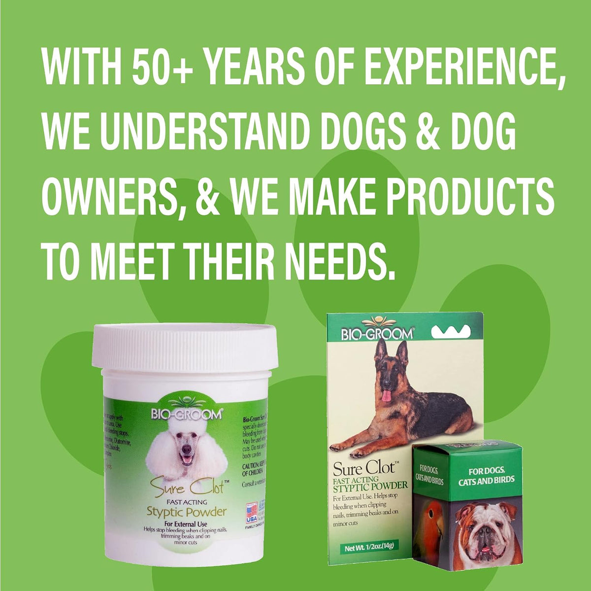 Bio-groom Sure Clot Styptic Powder for Dogs, 1.5 oz, 1-Pack