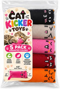 5 Pack Cat Kicker Toys, Soft Plush Cat Toys, Assorted Colors, Plush Toys