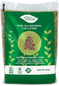 NATURE'S LOGIC Pine Pellet Cat Litter - 100% Natural - Unscented, 12 lb