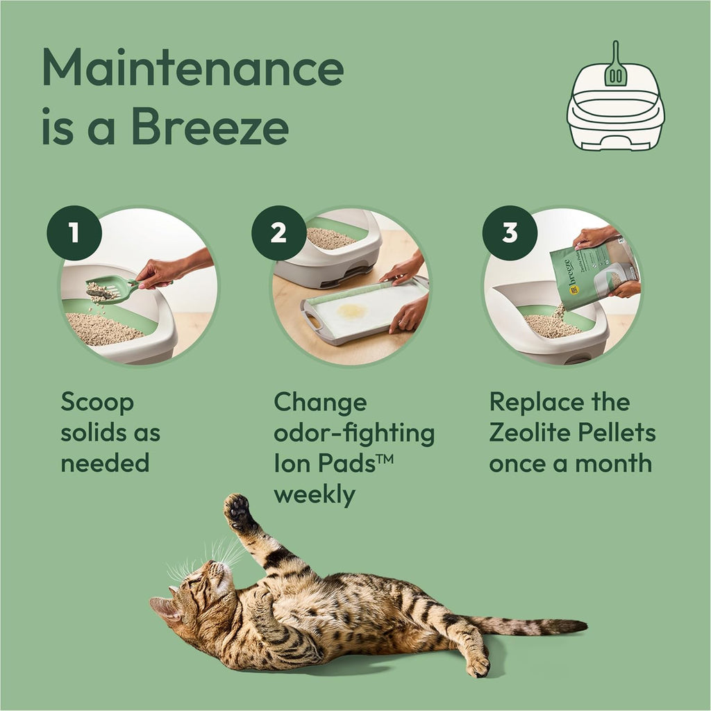 Purina Tidy Cats Breeze Cat Litter Box System Kit with Pellets & Pads