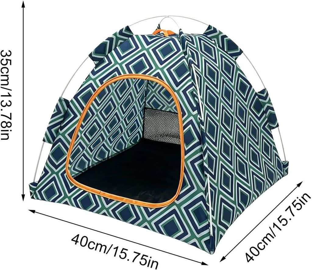 Portable Pet Tent 40x40x35cm Breathable Enclosed Cat House for Indoor