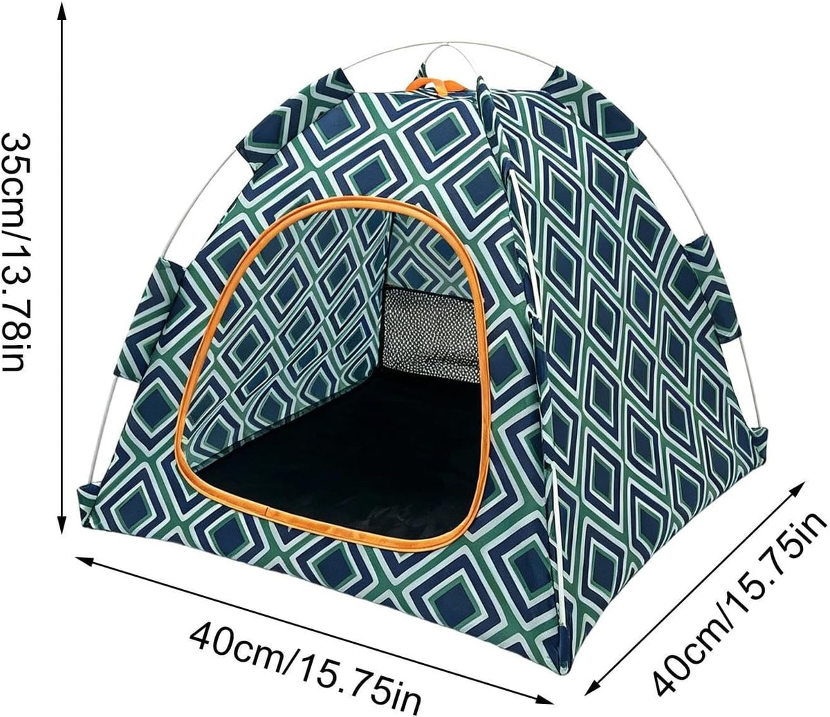 Portable Pet Tent 40x40x35cm Breathable Enclosed Cat House for Indoor