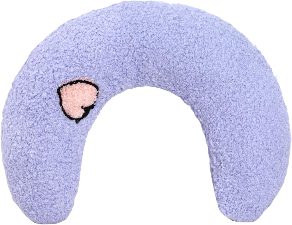 Cat Calming Pillow for Indoor Pet Soft Fluffy Neck Pillow(Pink, Strawberry)