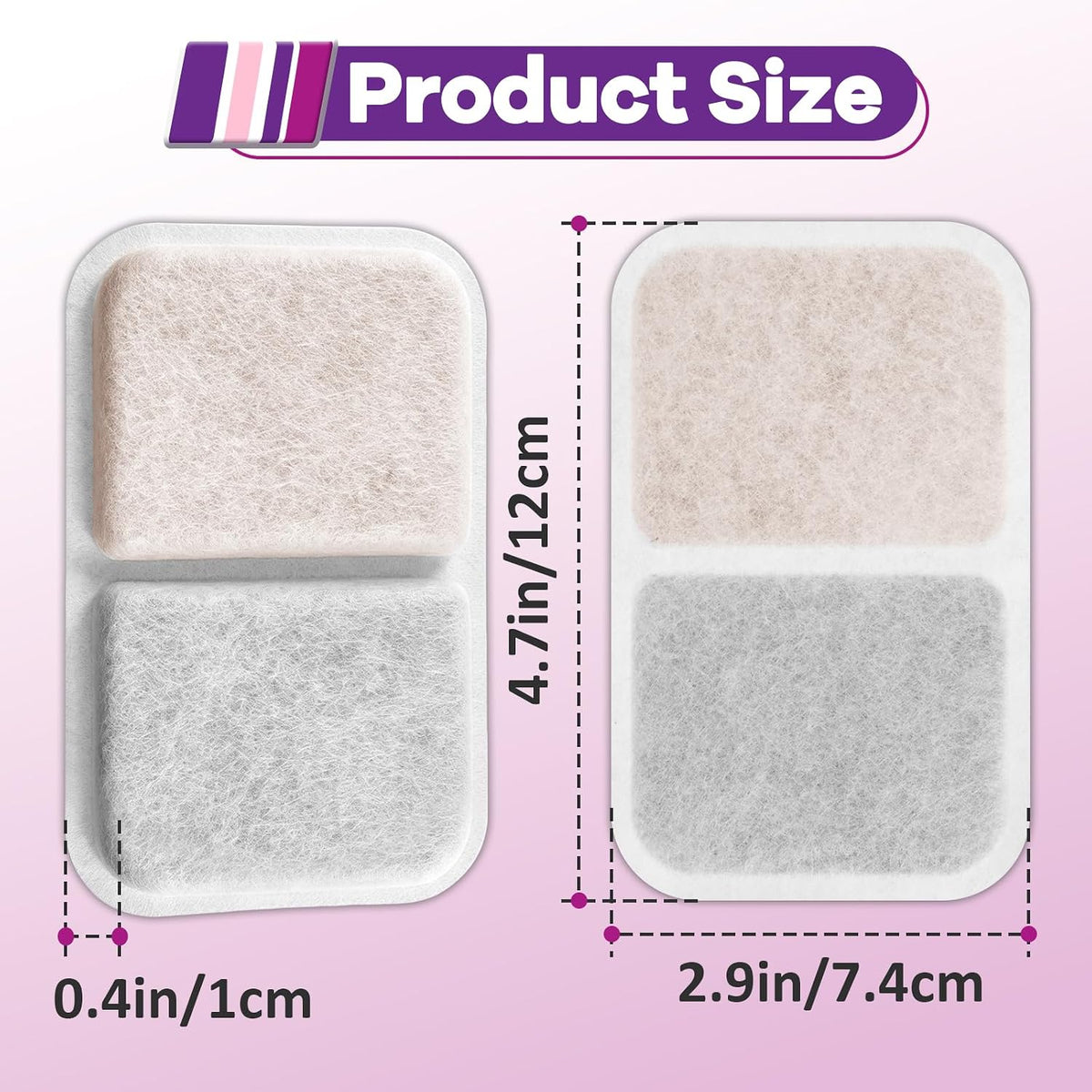 30PCS Cat Litter Box Filters Compatible with Catit Jumbo/Regular/Smartsift