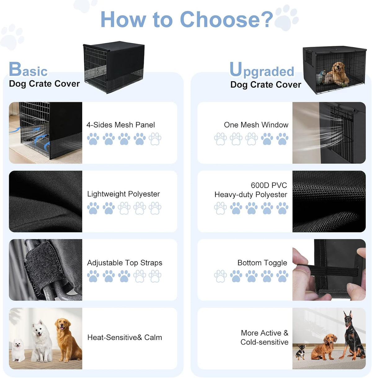 Explore Land Breathable Dog Crate Cover, 24 inches (Black)