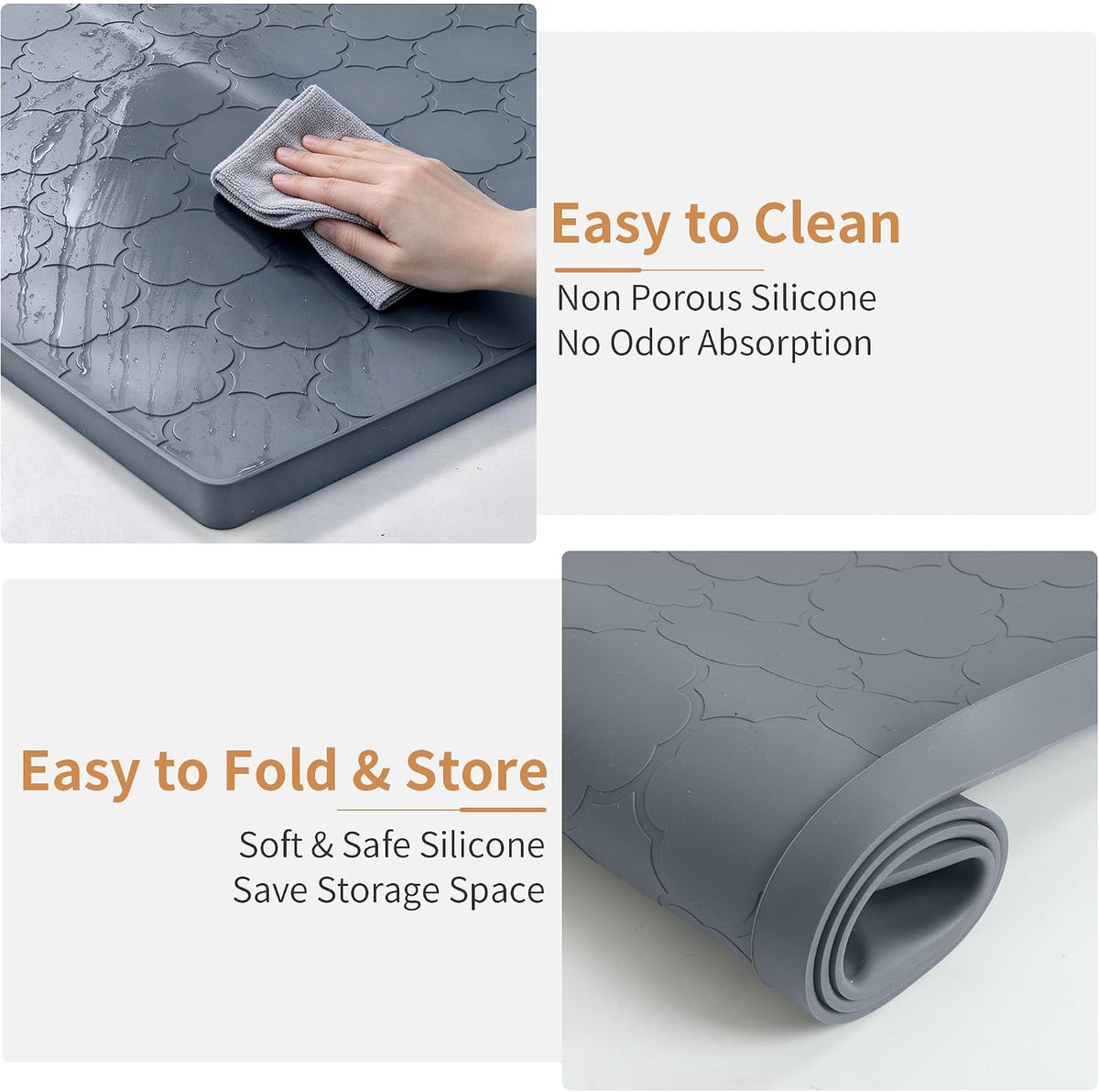 Pee Pad Holder for Dog 22" x 22" Leak-Proof Silicone Puppy Pee Pad Tray