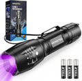 Evteck MOWETOO UV Flashlight with 395nm Black Light & White Light