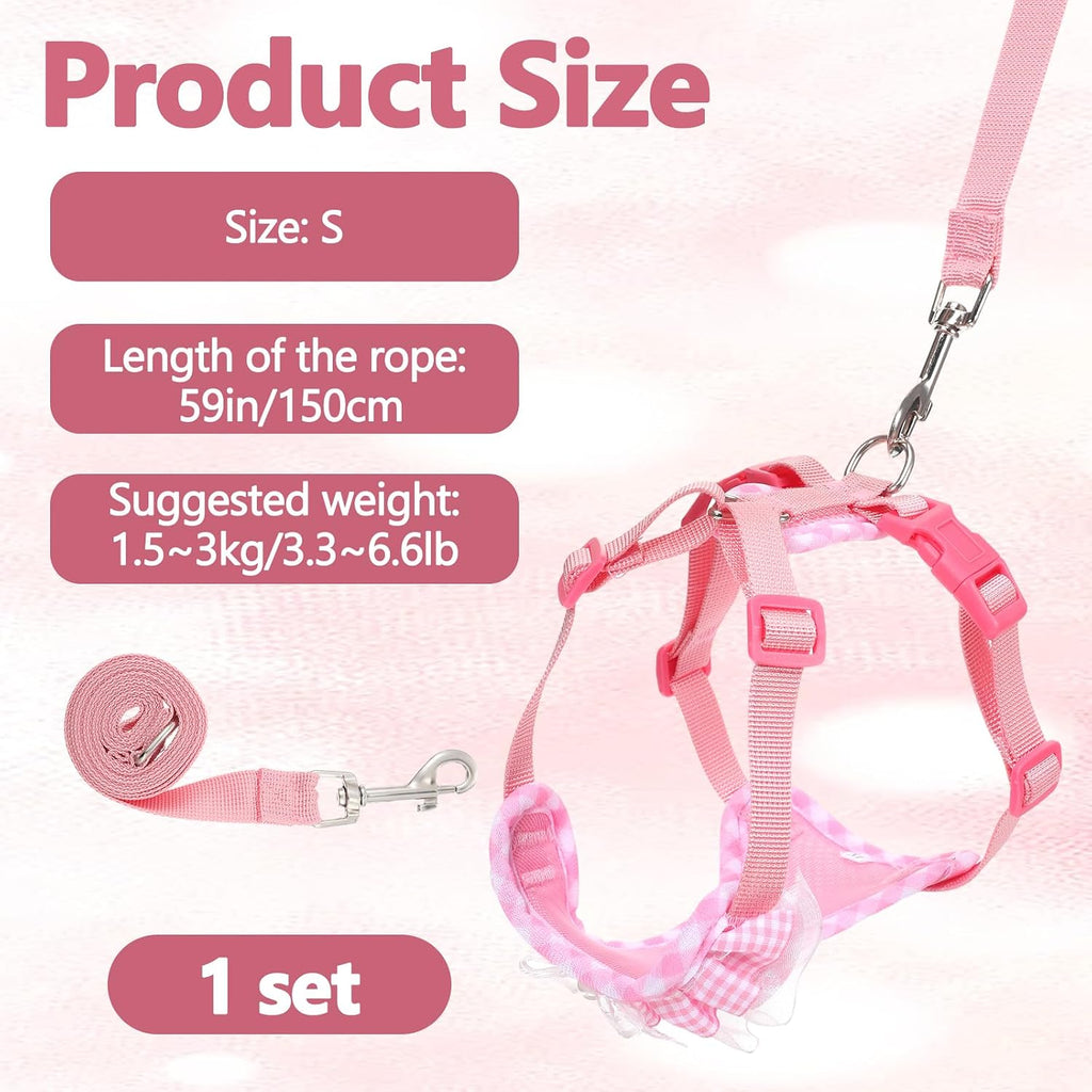 Cat Harness and Leash Set Adjustable Escape Proof Vest for Cats