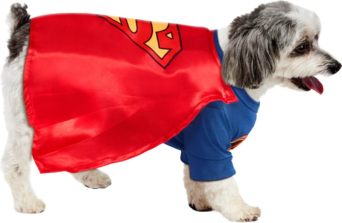 DC Comics Superheroes: Superman Pet Costume for For Dogs or Cats by Rubies, Medium
