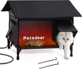 Heated Outdoor Cat House - Large Weatherproof Shelter for Multiple Cats