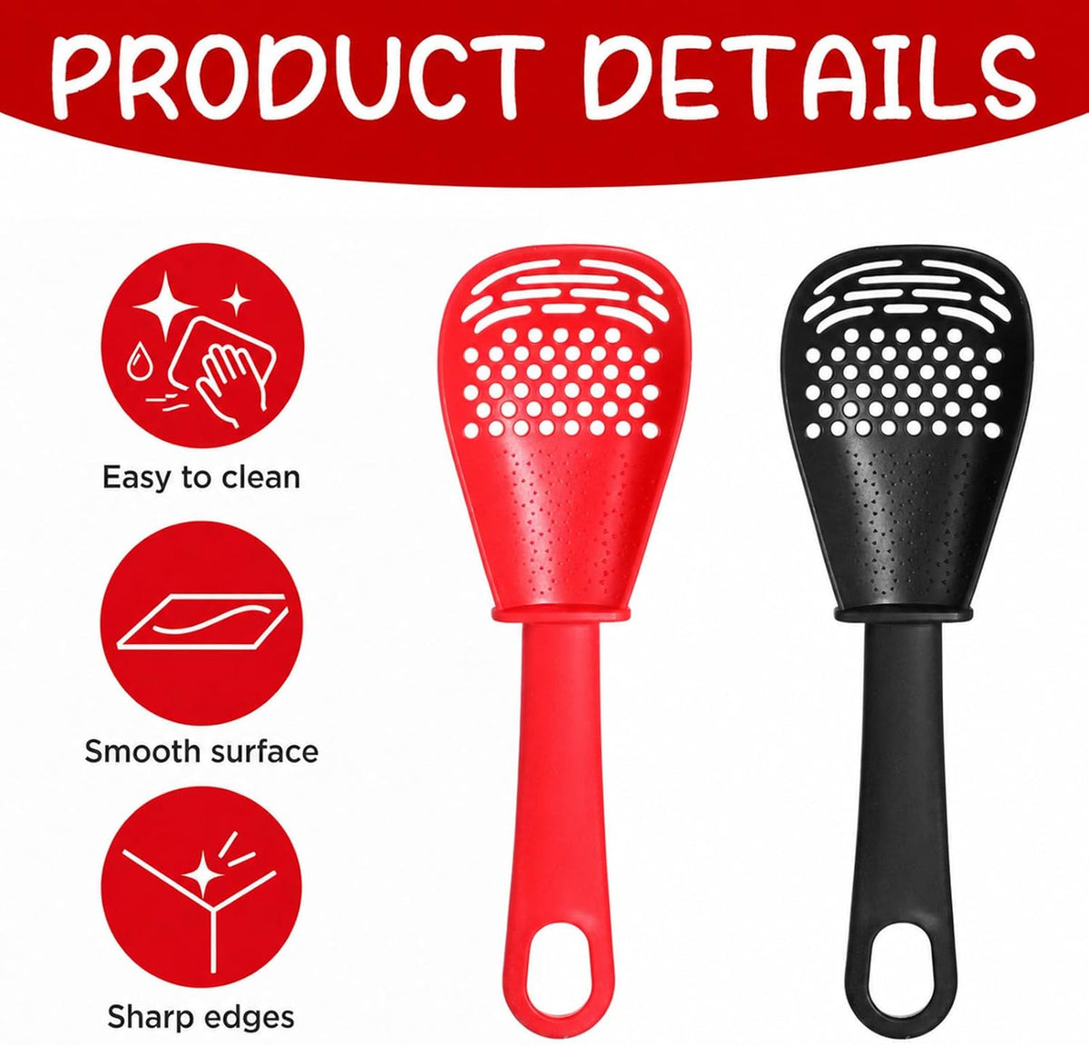 2 PCS Small Litter Scoop, Mesh Cat Litter Scooper Plastic for Hamster
