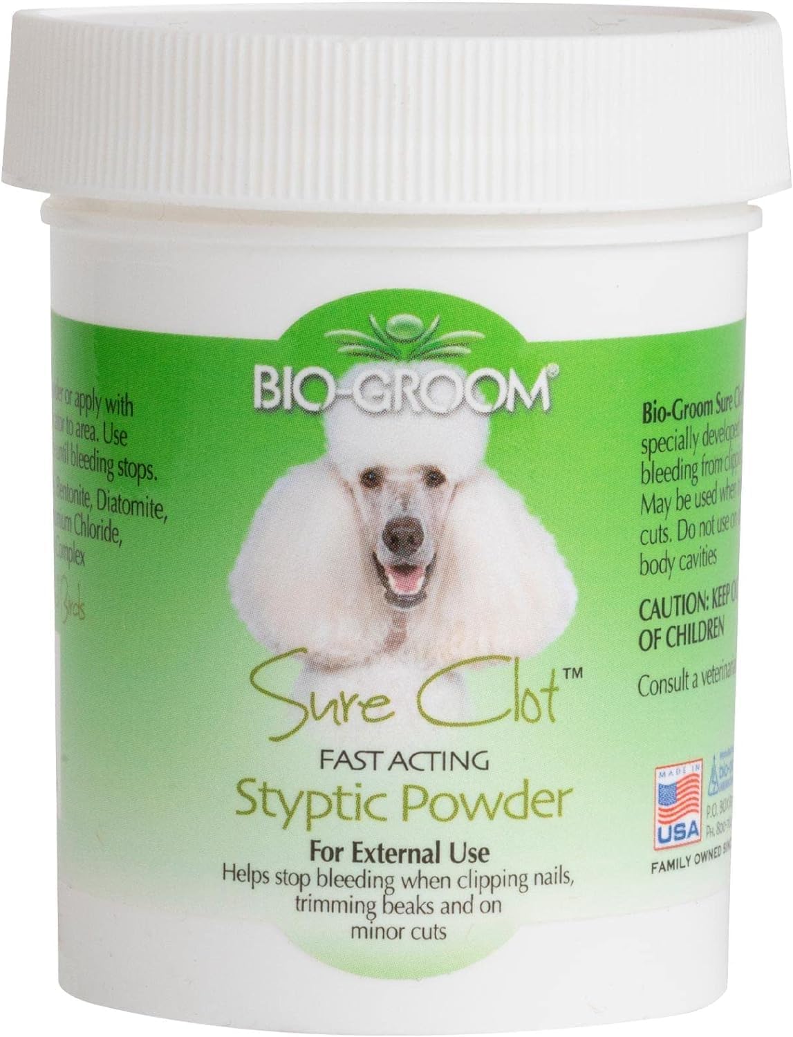 Bio-groom Sure Clot Styptic Powder for Dogs, 1.5 oz, 1-Pack