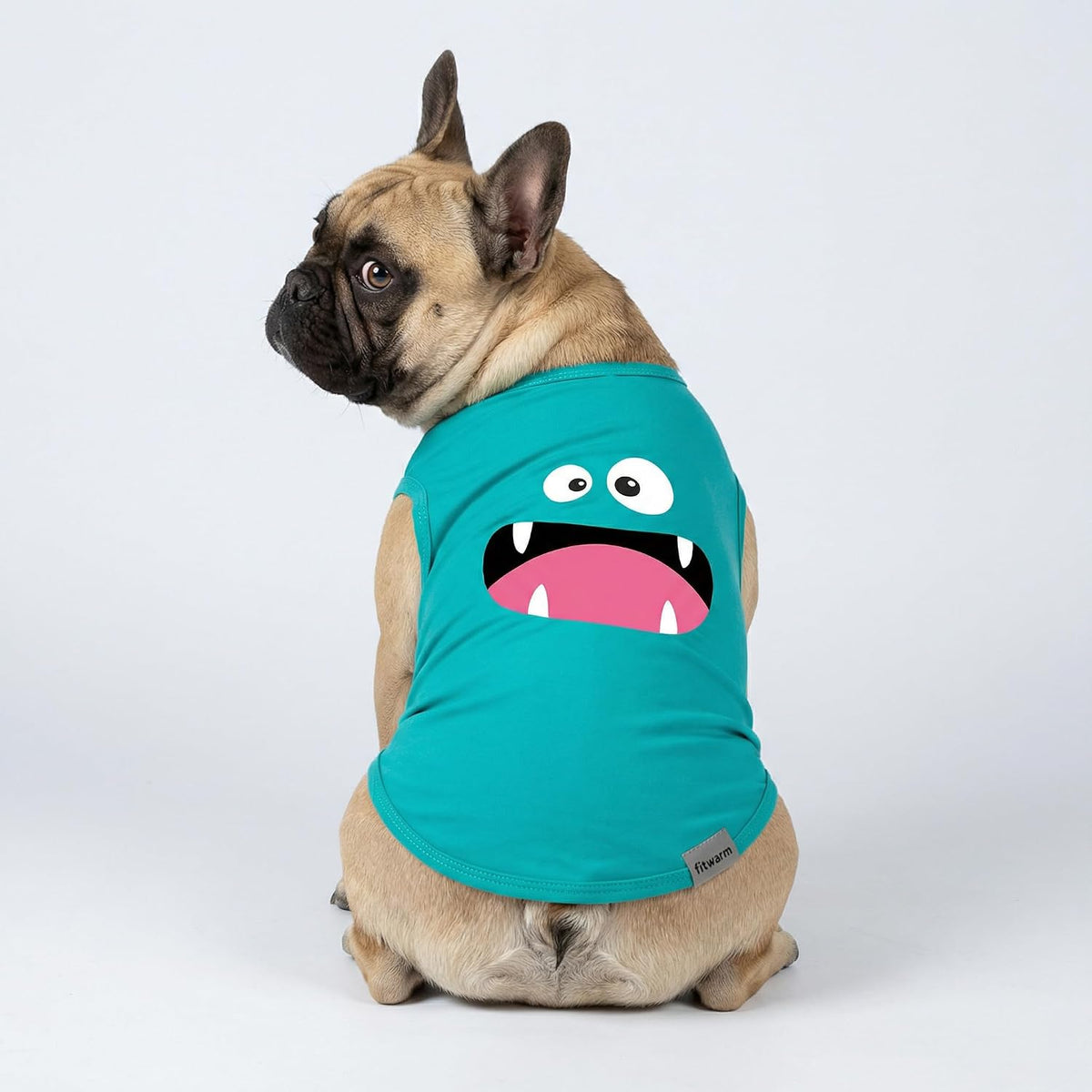 Fitwarm 3 Pack Monster Dog Shirt, Lightweight Funny Dog Tshirt, Summer Clothes for Small Dogs Boy Girl, Pet Outfit, Oran