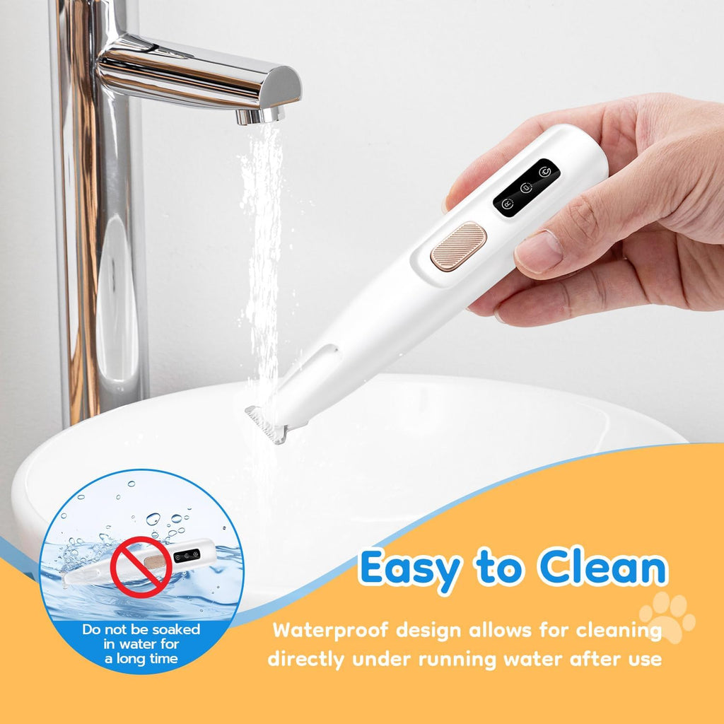 Mcbazel Pet Micro Precision Trimmer, Multifunctional Pet Hair Trimmer Waterproof Rechargeable Shaver with LED Light for 