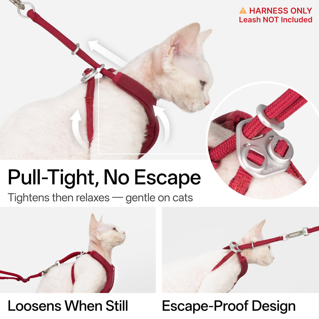 BuddyArmor Escape Proof Y Shape Cat Harness Anti-Choke (Olive, M)