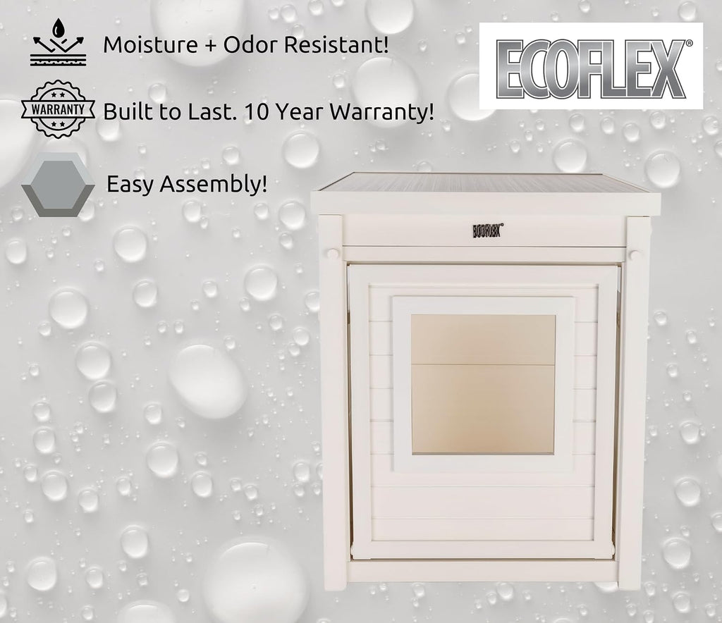 New Age Pet® ECOFLEX® Litter Loo® Enclosure, Standard, Antique White