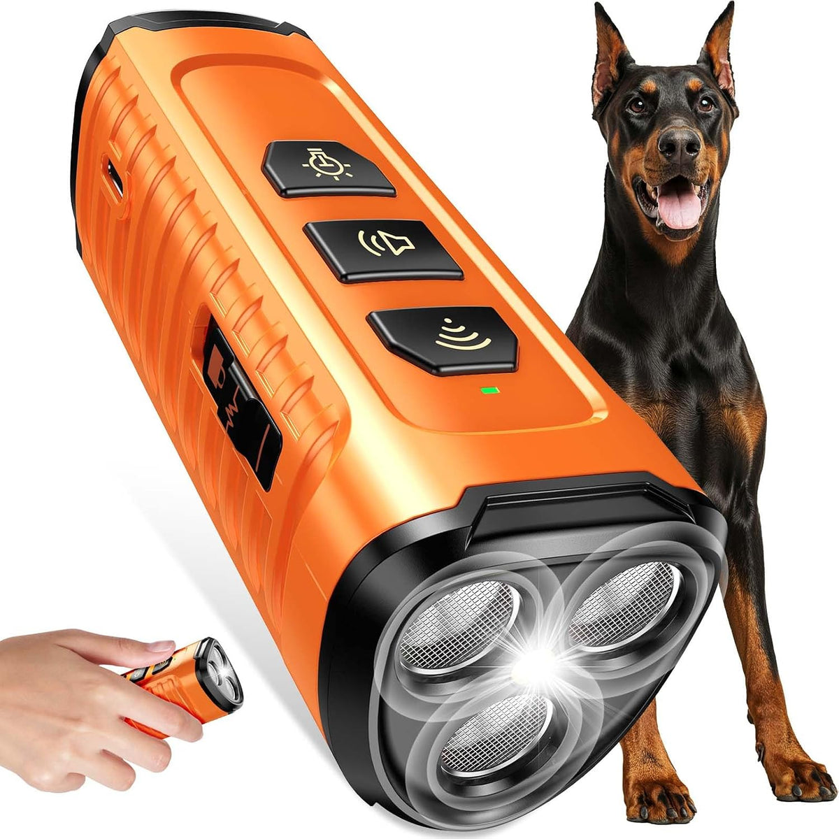 3X Anti Barking Device for Dogs, Dog Bark Deterrent Device 5 Modes Stop Neighbors Dog Barks No More Safe for All Dogs 50
