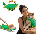 Dog Life Jacket with Chin Float Dinosaur Life Vest for Dogs