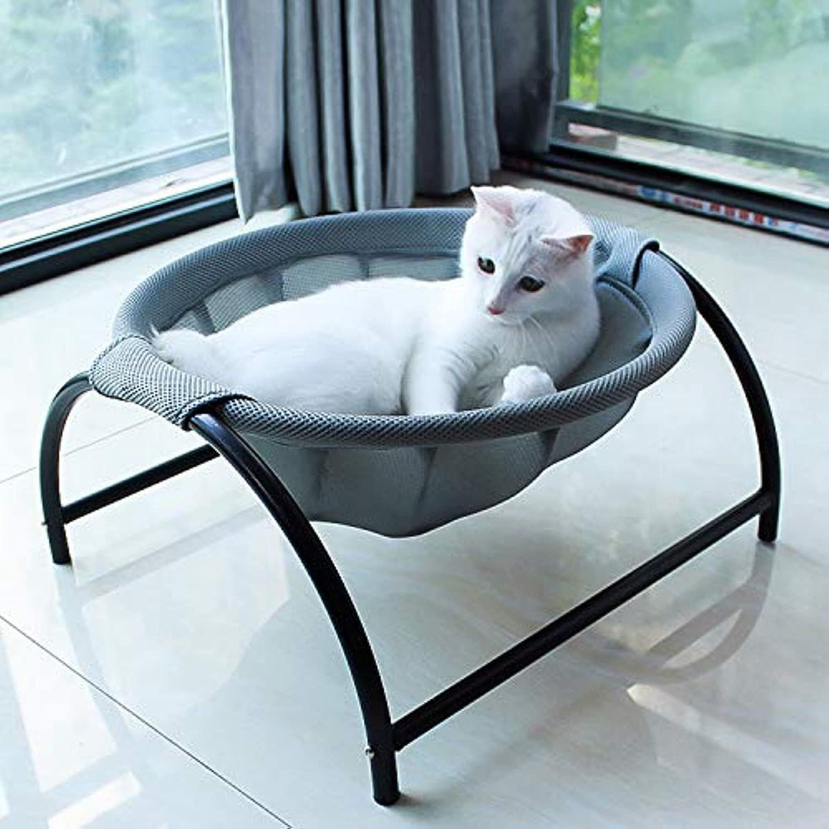 Cat Bed Sleeping Cat Hammock, 16.9in x 16.9in x 9.5in, Grey