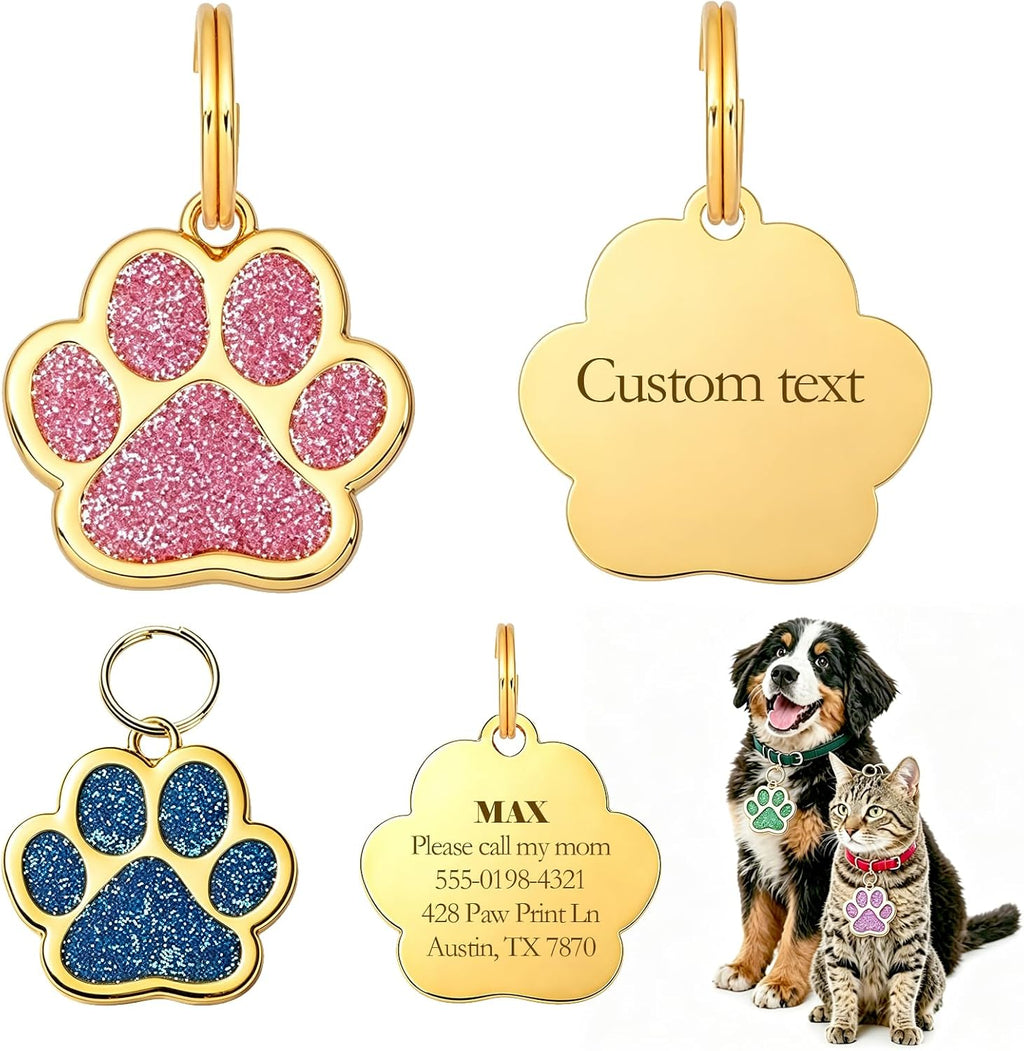 Personalized Dog Tag - Custom Laser Engraved Pet ID Tags