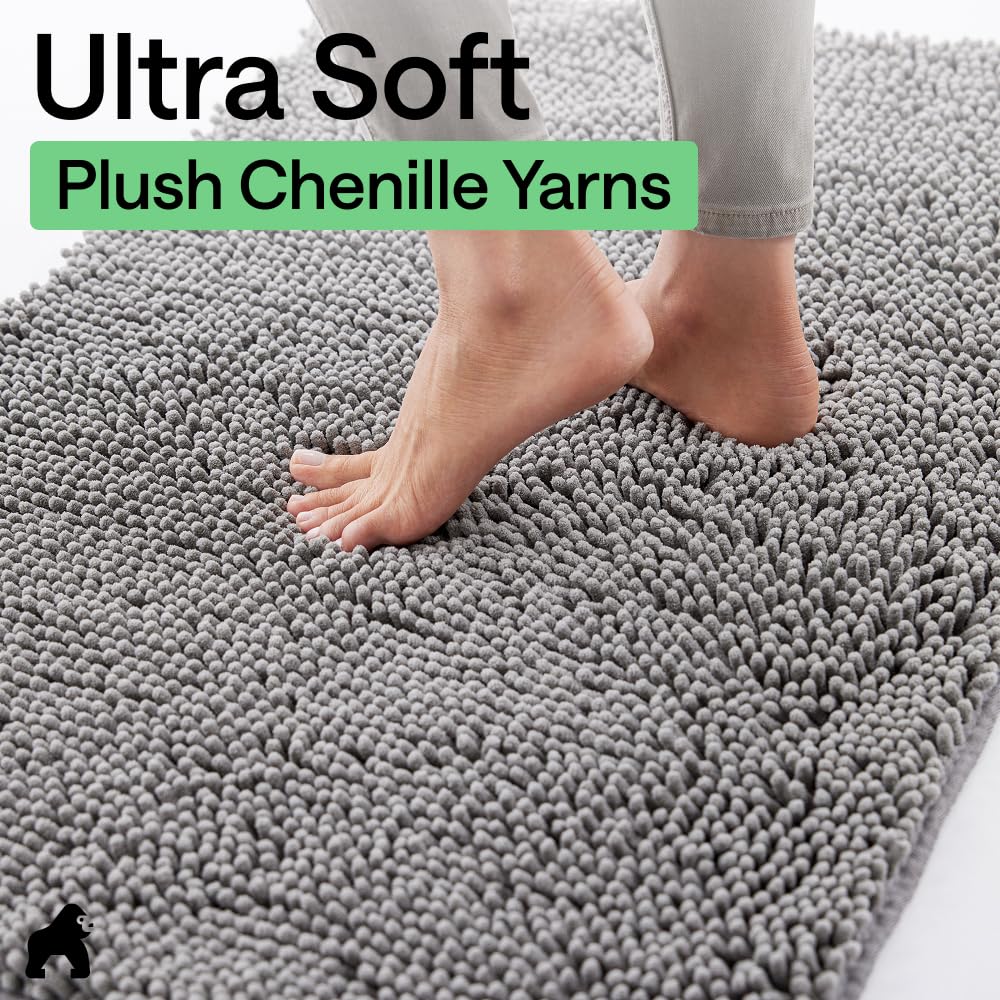 GORILLA GRIP SoakSTOPPER Indoor Door Mat for Dogs with Muddy Paws