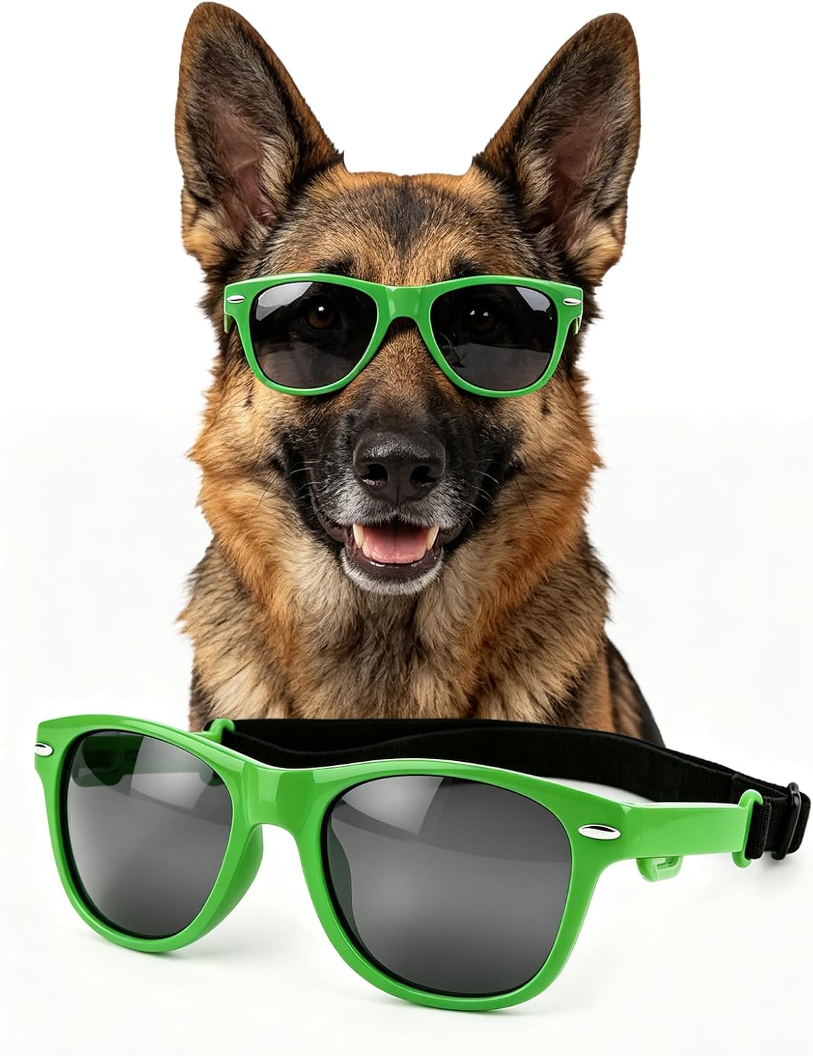 Dog Sunglasses for Medium Dogs, UV Protection Medium Dog Glasses Outdoors Riding Driving, Pet Aviator Sun Glasses Photos