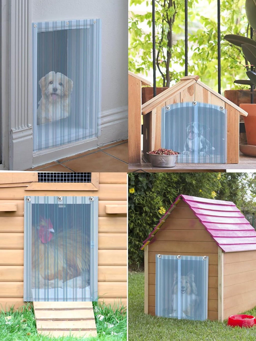 15.7in x 4.9ft Door Replacement Flaps for Dog House
