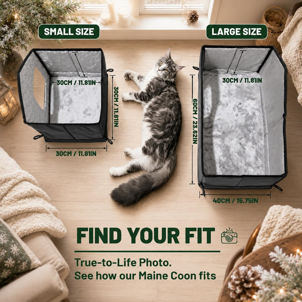 Tailtastic Weatherproof Outdoor Cat House Seamless Leakproof Bottom