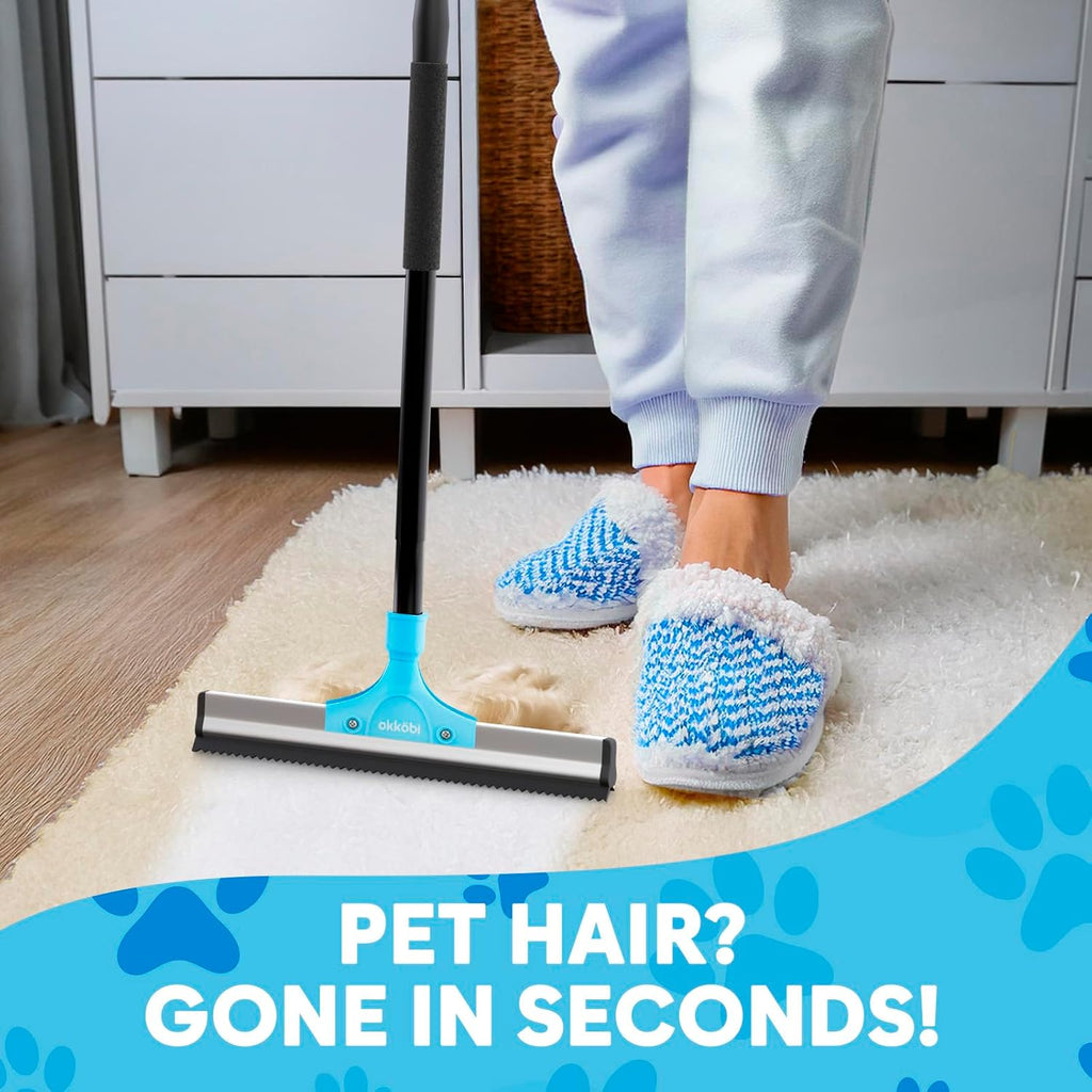 Carpet Rake and Fur Scraper for Pet Hair Removal, Dogs, Cats