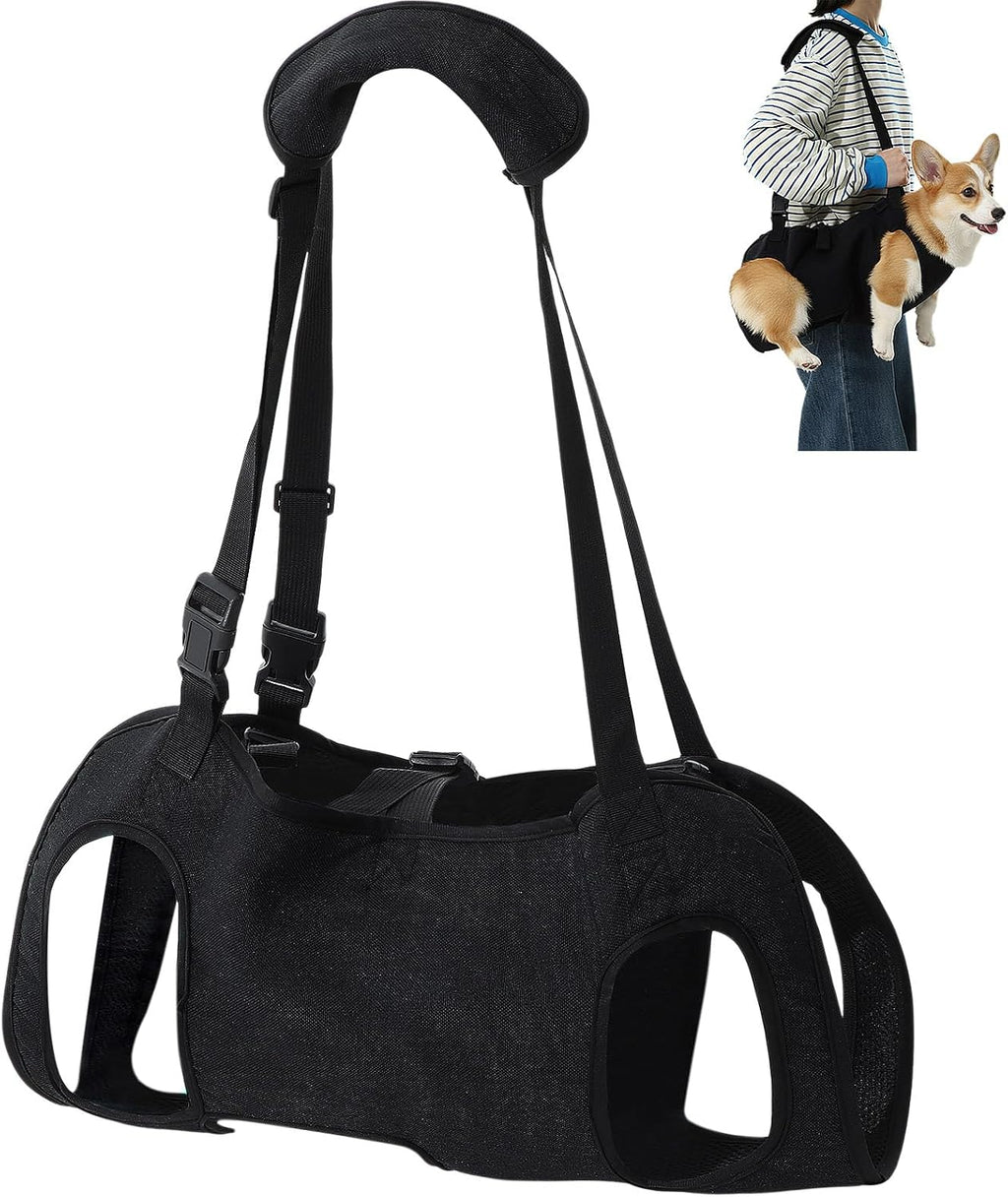 Shinylin Dog Carry Sling Emergency Backpack Dog Lift Harness, L