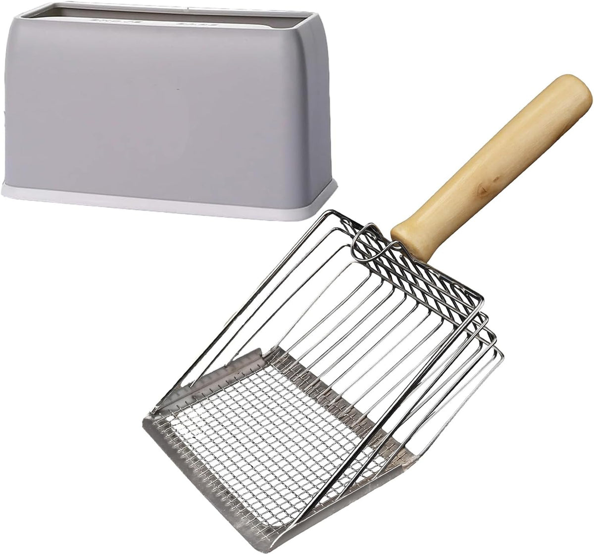 Cat Litter Scoop,Premium Kitty Shovel with Hook and Hole,Durable Heavy Duty