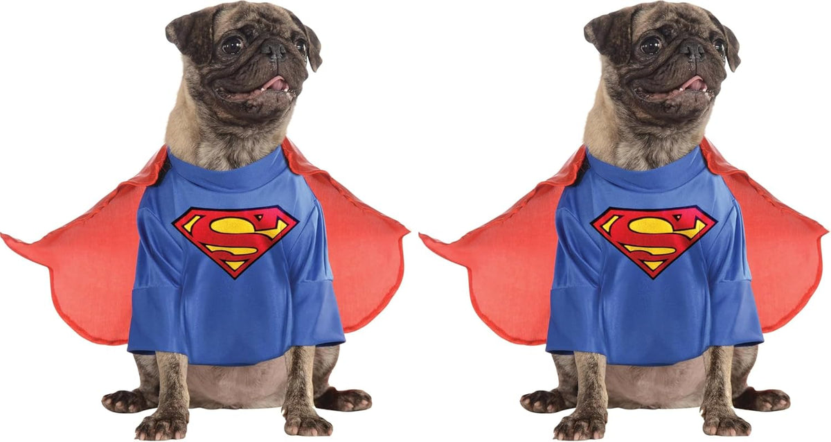 DC Comics Superheroes: Superman Pet Costume for For Dogs or Cats by Rubies, Medium