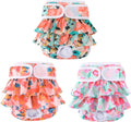 Washable Dog Diapers Female 3 Pack Reusable Highly Absorbent Doggie Diaper, Flexible Doggy Diaper Female Durable Leak-Pr
