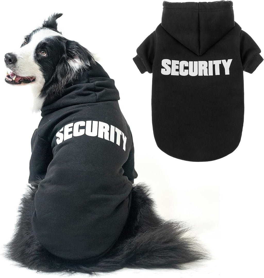 Security Dog Hoodie for Small Medium Large Dogs Boys Girls