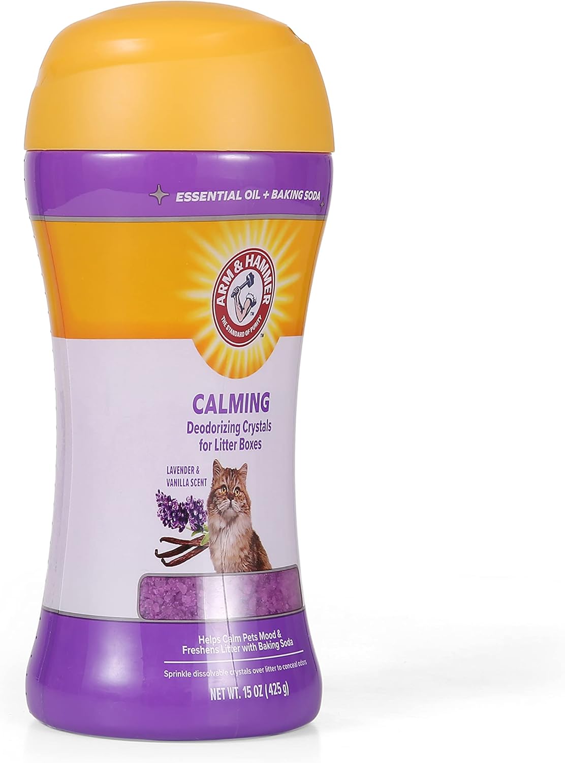 Arm & Hammer - Cat Litter Deodorizer, Lavender Vanilla Crystals, 15 oz