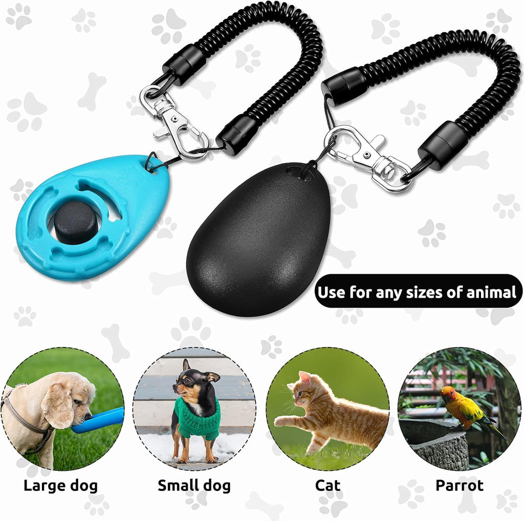Frienda 18 Pcs Dog Training Clicker with Wrist Strap for Pets, Multicolor