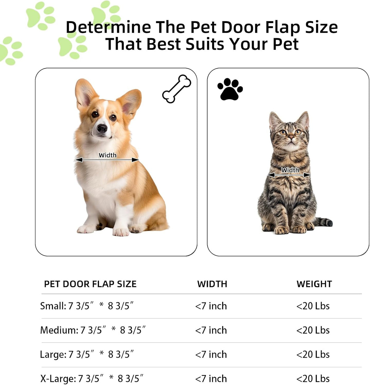 Cat Door for Window, Aluminum Cat Door Window Insert with 4 Secure Lock Modes, Magnetic Closure for Cats, Fit Window Wid