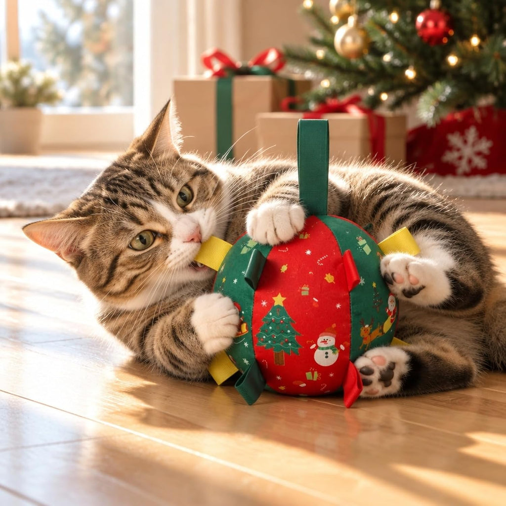 Jingle Paw Ball For Christmas Interactive Jinglepaw Dog Cat Toy