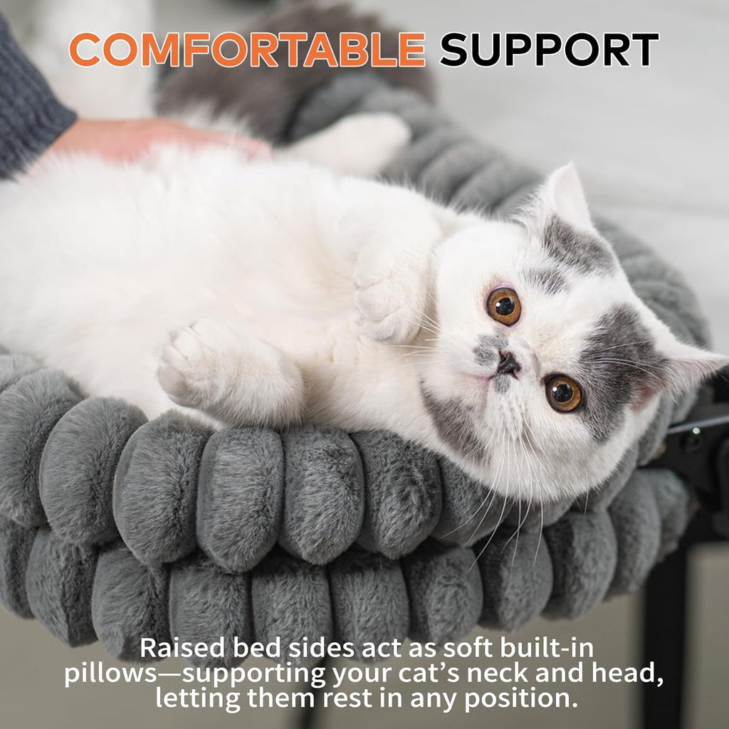 CHEERPALS Cloud Cat Bed Desk Mounted Hammock for Indoor Cats Perch Foldable