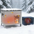 Insulated Dog House Outdoor Weatherpoof Plastic Dogs Houses Indoor