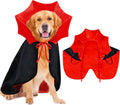 Dog Halloween Costume Dog Vampire Costume Funny Pet Vampire Devil Cape Cloak Halloween Costumes for Small Medium Large X