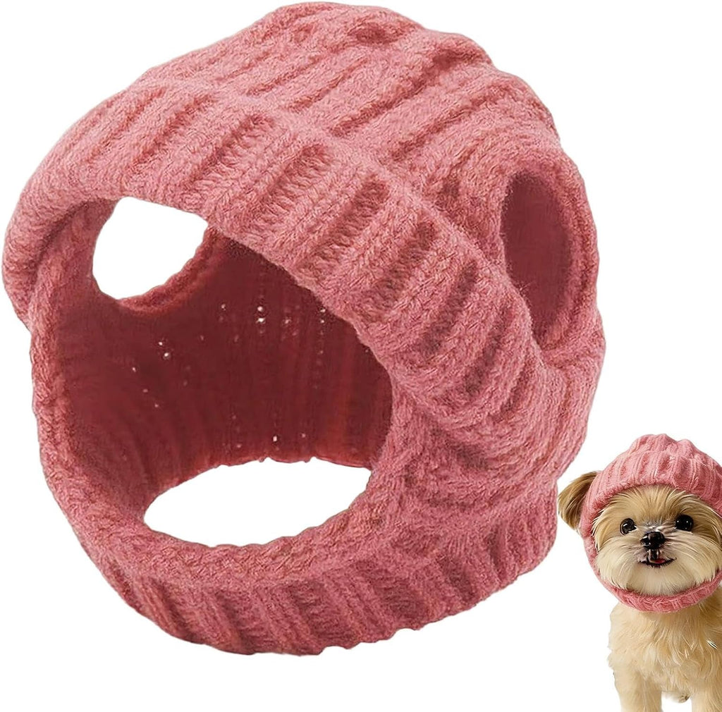 Knitted Winter Hats for Small Dogs, Dog Winter Hat with Ear Holes