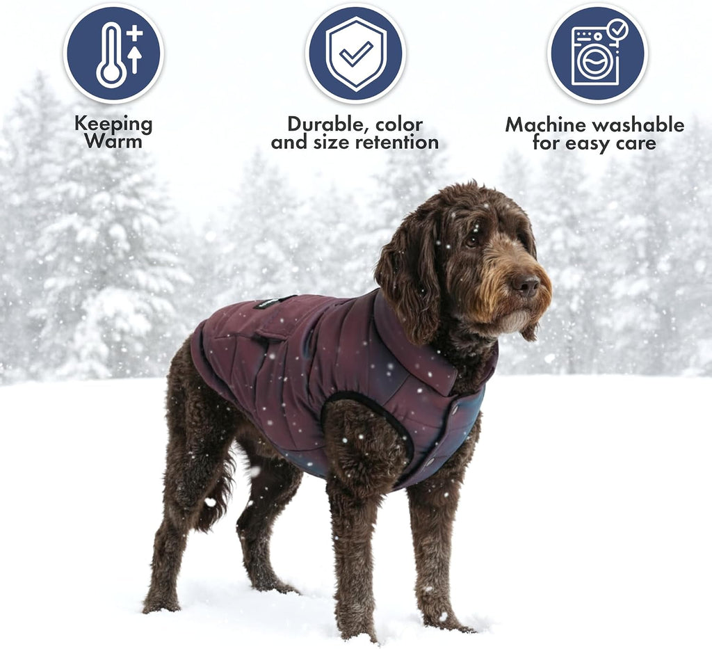Spark Paws Dog Winter Coat Jacket - Warm Dog Clothes for Small Large Dogs