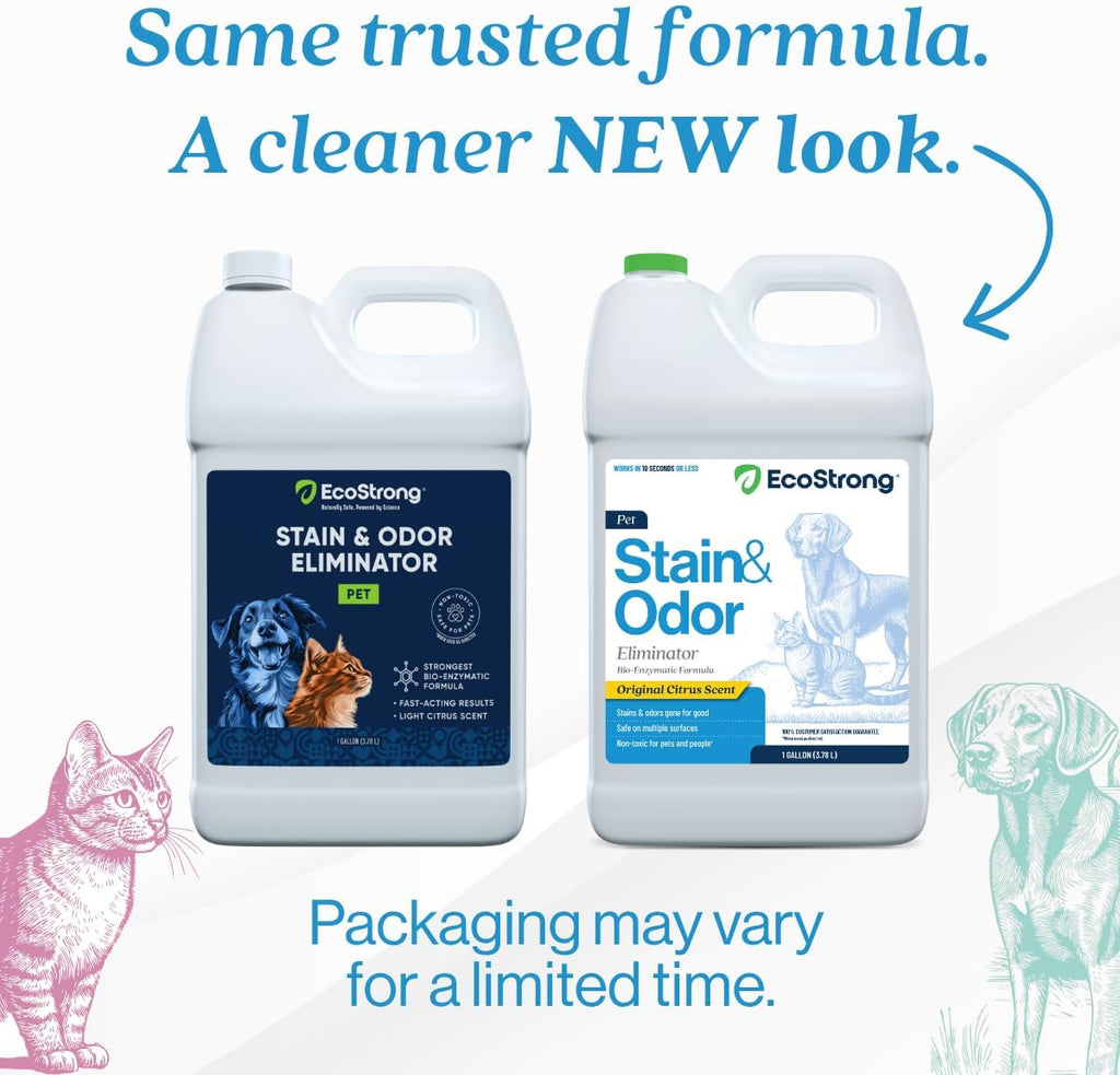 Eco Strong Pet Stain and Odor Remover - Cat Urine Enzyme Cleaner Destroyer, Urine Destroyer for Dogs, Pet Urine Enzyme C