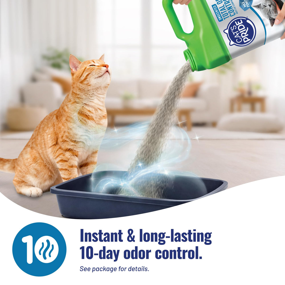 Cat's Pride Total Odor Control, Max Power, Clumping Litter Unscented 15lb