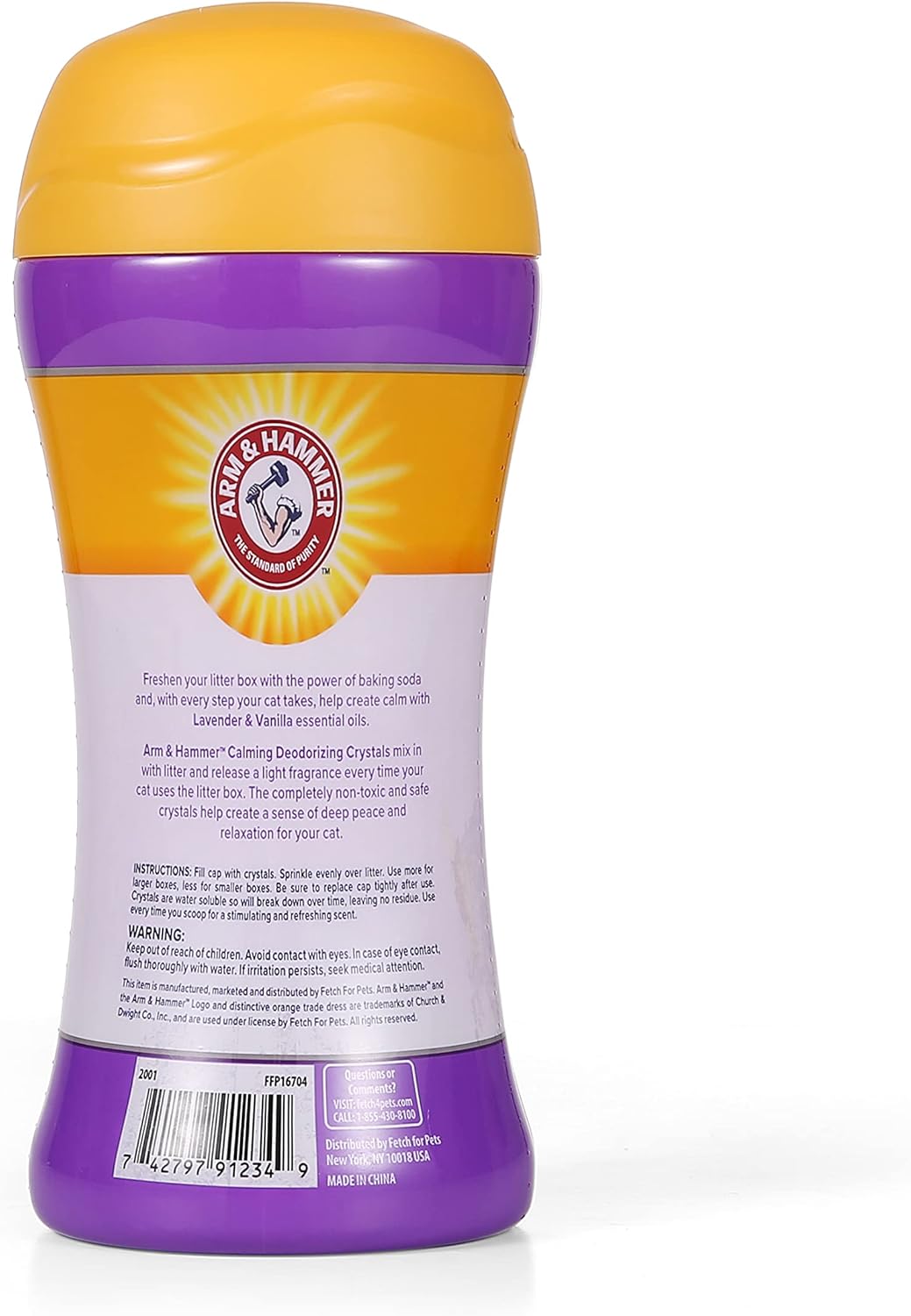 Arm & Hammer - Cat Litter Deodorizer, Lavender Vanilla Crystals, 15 oz